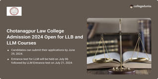 Chotanagpur Law College LLB, LLM Admission 2024 Open; Apply till June 29